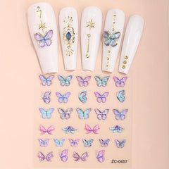 Cartoon Nail Art Stickers Self Adhesive Decals for DIY Nail Decoration