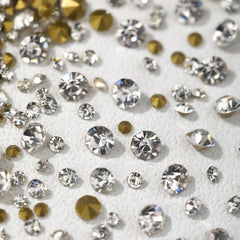 6 Grids Large Size Rhinestone Nail Decoration