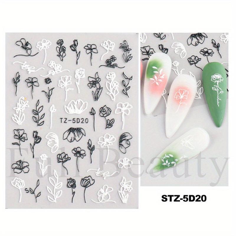 Gradient Butterfly Nail Stickers Self Adhesive Decals