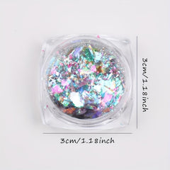 Aurora Mermaid Nail Sequin Glitter Flake Broken Glass