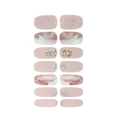 5 Sheets Full Wrap Nail Polish Stickers Self Adhesive Nail Decal Strips