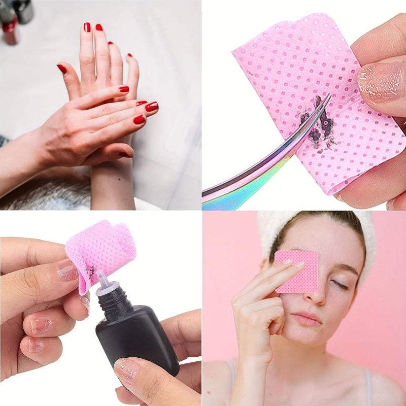 Lint Nail Wipes for Eyelash Extension Glue Cleaning