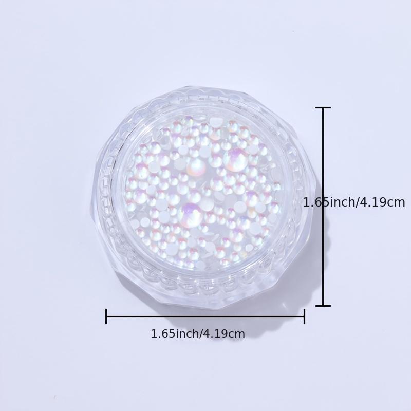 Mermaid Bubble Bead Nail Art Decoration Mixed Size Manicure Charms