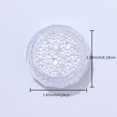 Mermaid Bubble Bead Nail Art Decoration Mixed Size Manicure Charms
