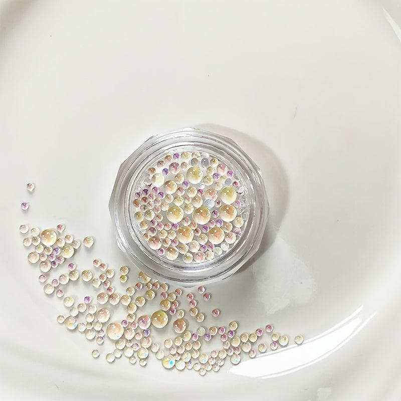 Mermaid Bubble Bead Nail Art Decoration Mixed Size Manicure Charms