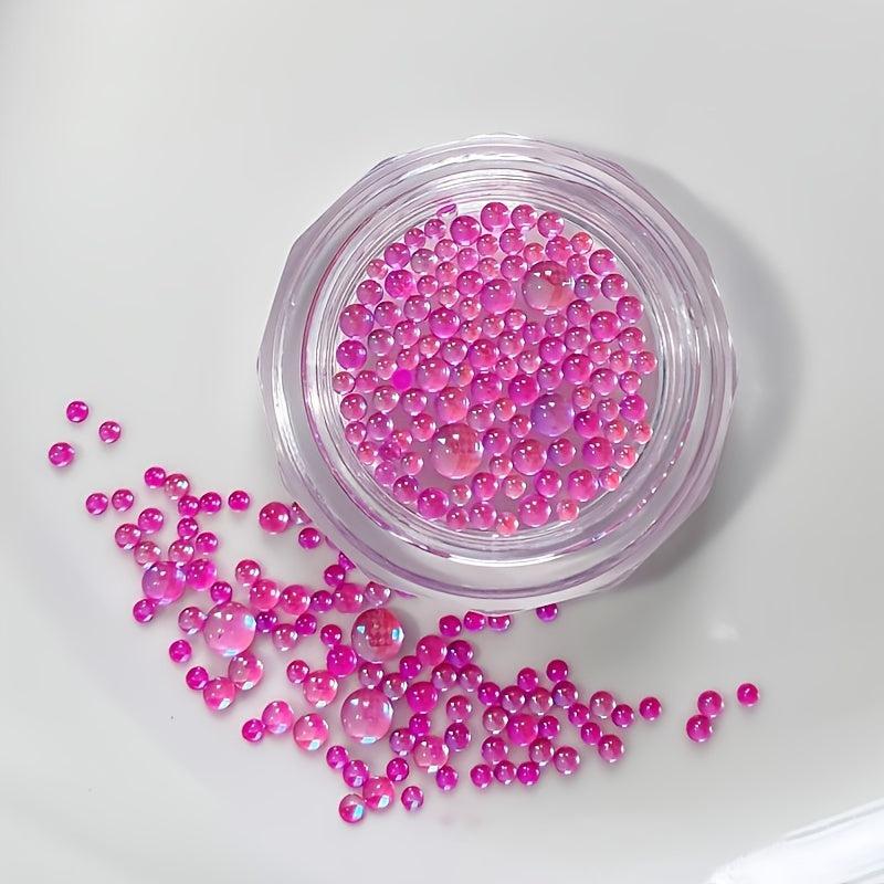 Mermaid Bubble Bead Nail Art Decoration Mixed Size Manicure Charms