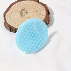 2pcs Silicone Face Cleansing Brush Handheld Scrubber For Massage Pore Cleansing