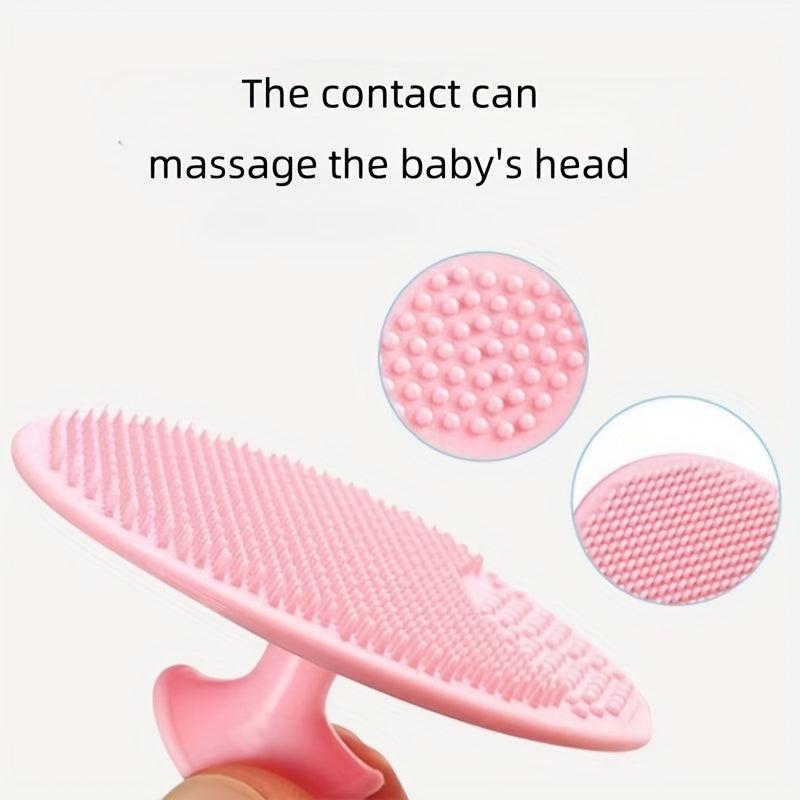 2pcs Silicone Face Cleansing Brush Handheld Scrubber For Massage Pore Cleansing