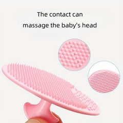 2pcs Silicone Face Cleansing Brush Handheld Scrubber For Massage Pore Cleansing