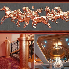 100 Decorative Copper Foil Sheets for Craft Gilding Art Decoration