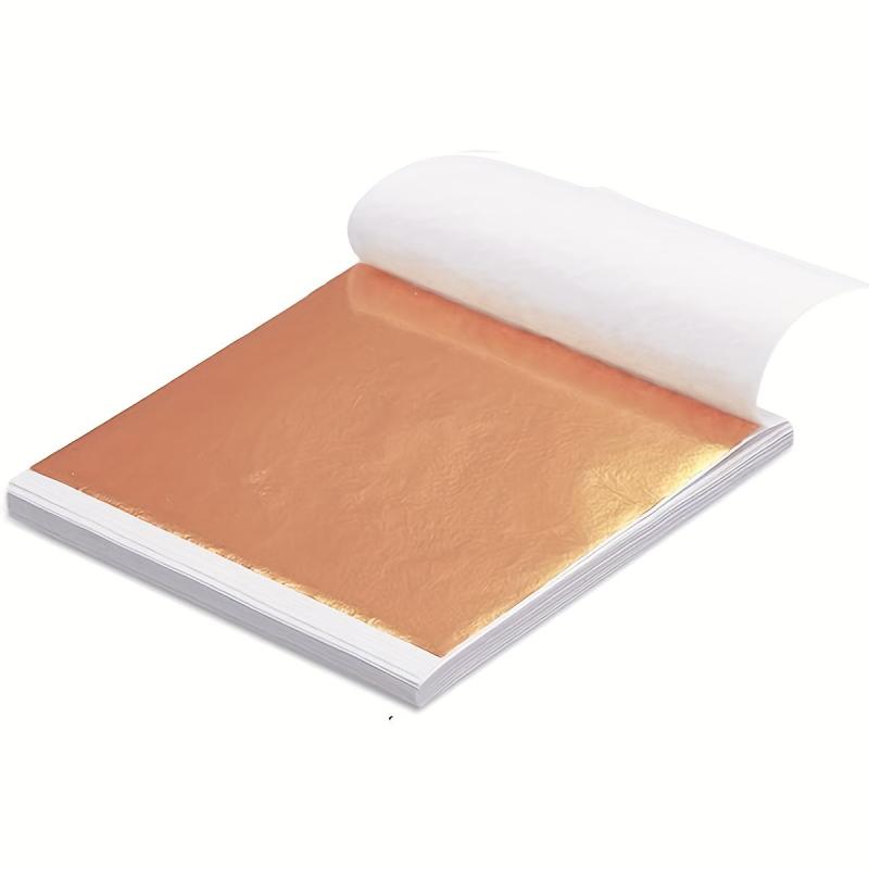 100 Decorative Copper Foil Sheets for Craft Gilding Art Decoration