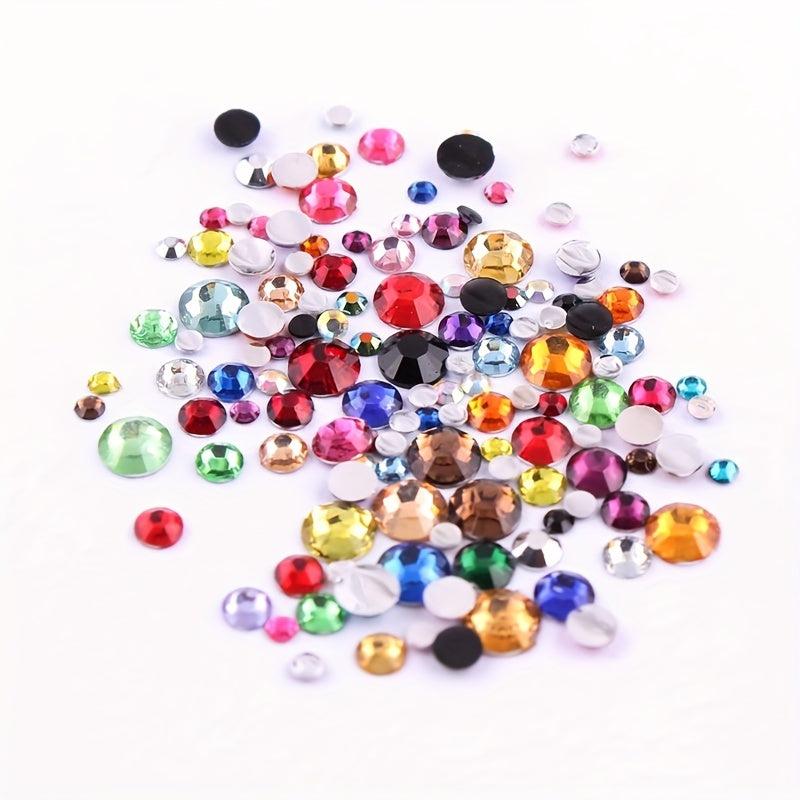 1000Pcs 3D Glass Nail Stones Crystal AB Rhinestones