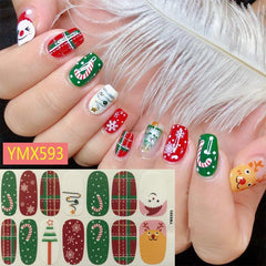 Christmas Series Self Adhesive Full Cover Nail Art Stickers 12 Choices