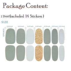 Christmas Series Self Adhesive Full Cover Nail Art Stickers 12 Choices