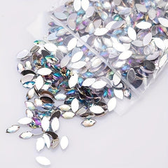 500pcs 3D Marquise Acrylic Rhinestones for Nail Art and Decorations