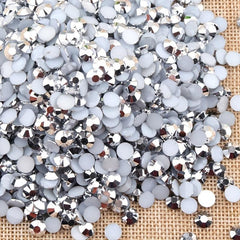 Crystal Flat Back Nail Rhinestone 3D Flat Bottom Mixed Size Dazzling Diamonds
