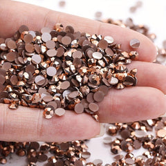 Crystal Flat Back Nail Rhinestone 3D Flat Bottom Mixed Size Dazzling Diamonds