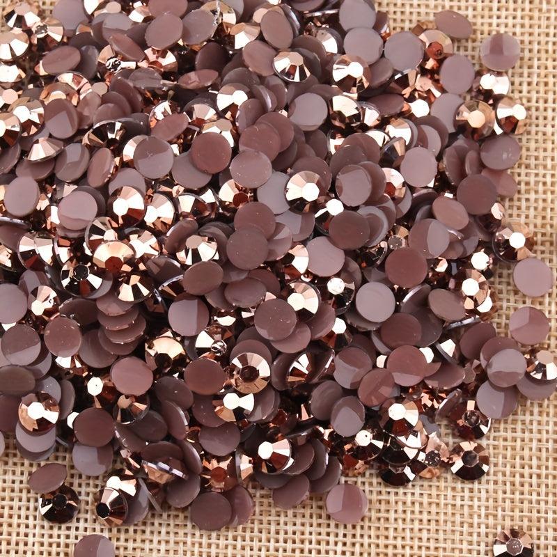 Crystal Flat Back Nail Rhinestone 3D Flat Bottom Mixed Size Dazzling Diamonds