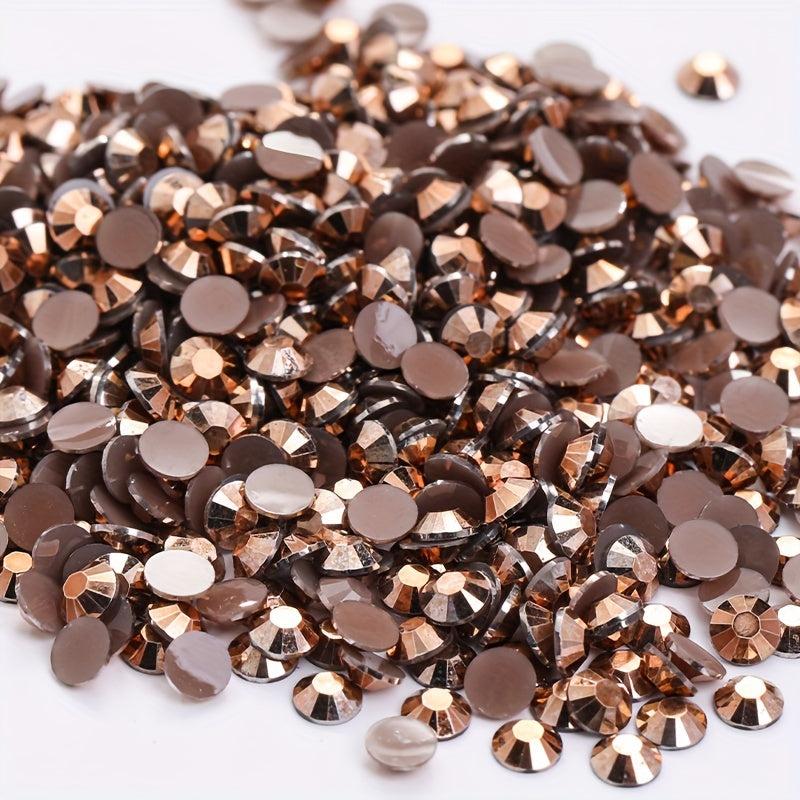 Crystal Flat Back Nail Rhinestone 3D Flat Bottom Mixed Size Dazzling Diamonds