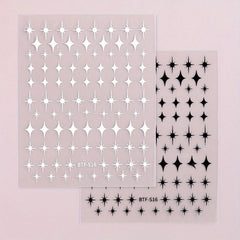 Golden Star Nail Art Stickers Self Adhesive And Decals