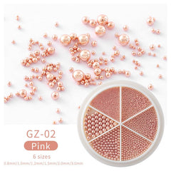 Stainless Steel Mini Balls Nails Art Decorations Nail Caviar Beads Studs