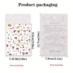 Y2K 3D Star Nail Art Sticker Gold&Silver Decorative Slider DIY