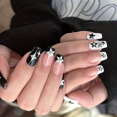 Y2K 3D Star Nail Art Sticker Gold&Silver Decorative Slider DIY