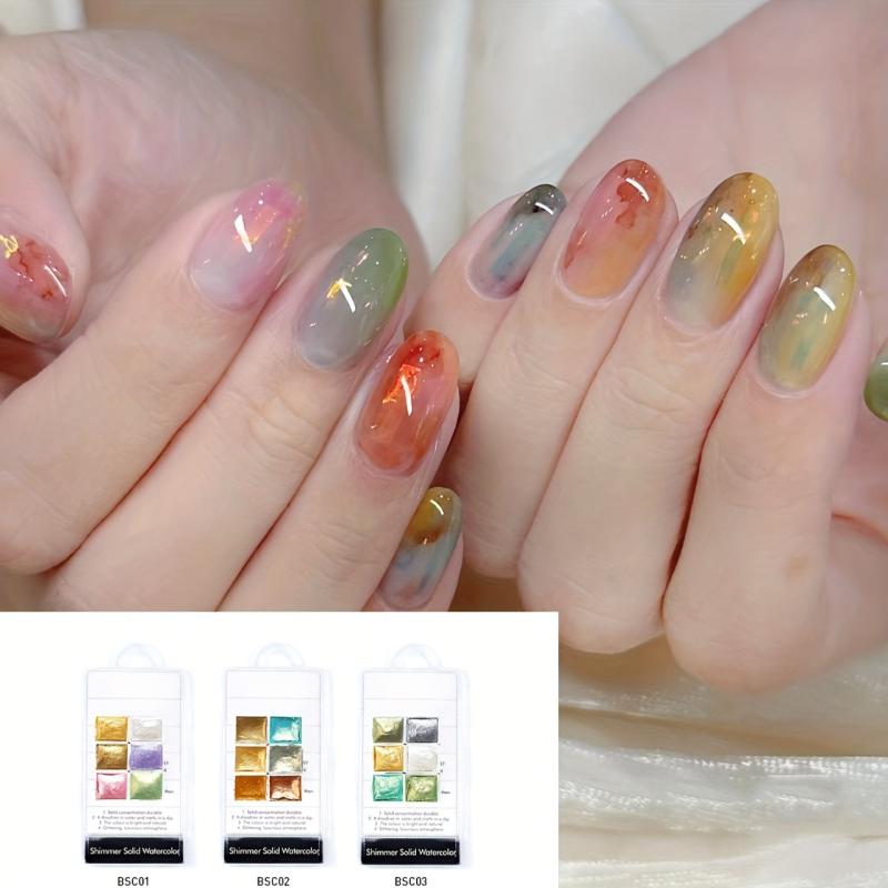 Blossom Gel Nail Polish & Watercolor Paint Set