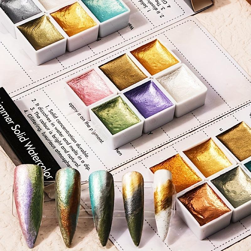 Blossom Gel Nail Polish & Watercolor Paint Set