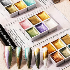 Blossom Gel Nail Polish & Watercolor Paint Set