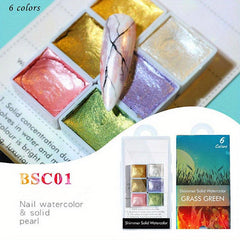 Blossom Gel Nail Polish & Watercolor Paint Set