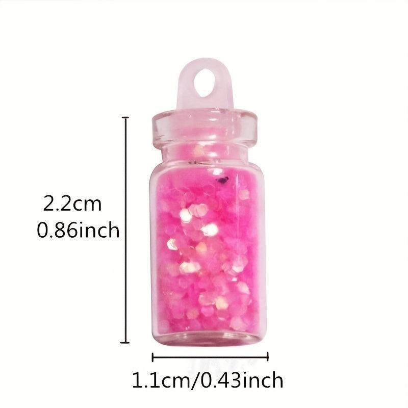 DIY Nail Art Charms Kit with Rhinestones, Sequins, and Glitter Powder