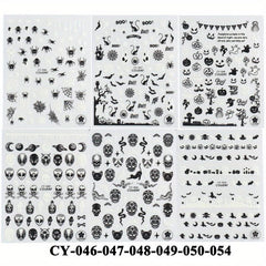 Halloween Nail Art Stickers Decals Luminous Glow In Dark