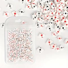 3D Heart Spades Poker Clay Nail Art Decorations