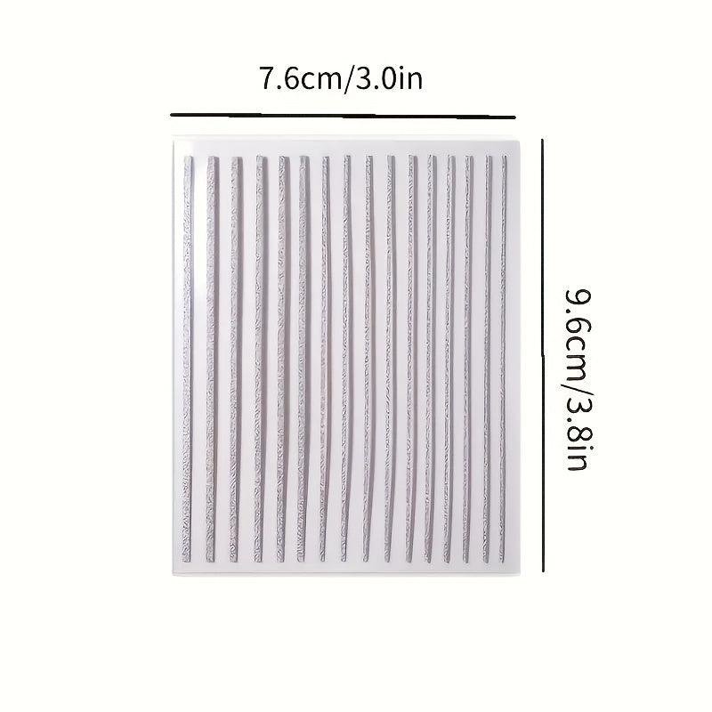 French Nail Art Stickers Self Adhesive Glitter Strip Line Nail Art Decals