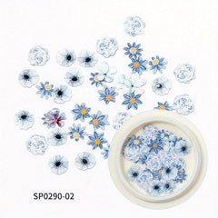 Spring & Summer Flower Nail Art Stickers 3D Decals DIY Supplies