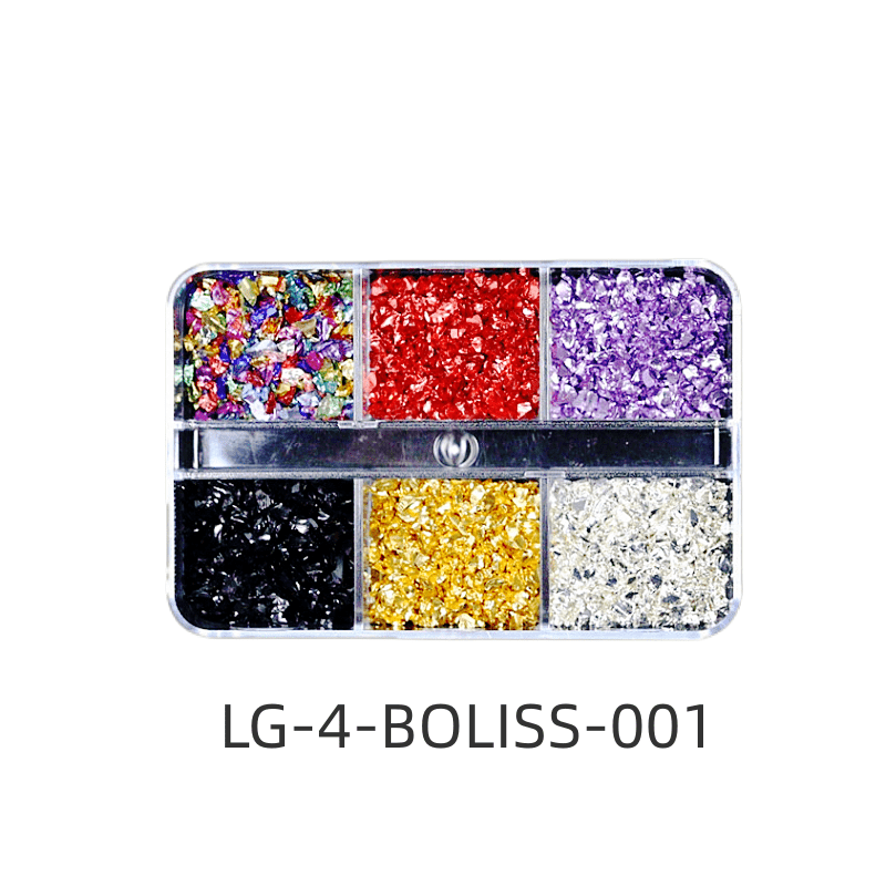 Crushed Glass Glitter for Resin Art Nail Arts DIY Crafts