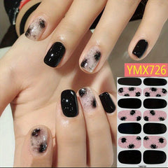 Golden Foil Nail Art Stickers Marble Nail Art Decals