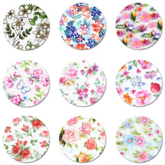 10 Sheets Nail Decals Transfer Foil Retro Floral Flower Nail Sticker
