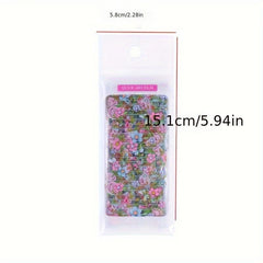 10 Sheets Nail Decals Transfer Foil Retro Floral Flower Nail Sticker