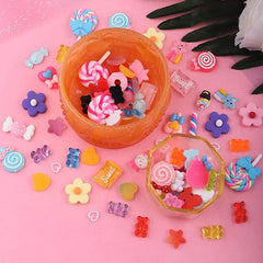 Candy Charms for Slime and Nails - Fruits and Sweets Resin Cabochons
