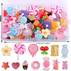 Candy Charms for Slime and Nails - Fruits and Sweets Resin Cabochons