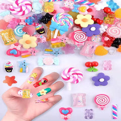 Candy Charms for Slime and Nails - Fruits and Sweets Resin Cabochons