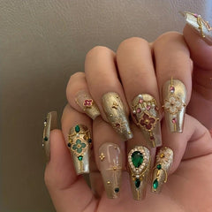 Bohemian Style Nail Art Stickers Royal Wealth Pattern Nail Decals