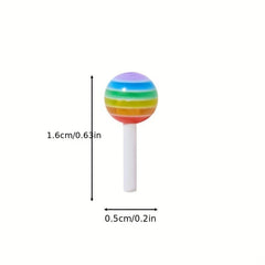 20 pcs 3D Acrylic Lollipop Nail Charms for Nail Art