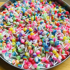 20 pcs 3D Acrylic Lollipop Nail Charms for Nail Art