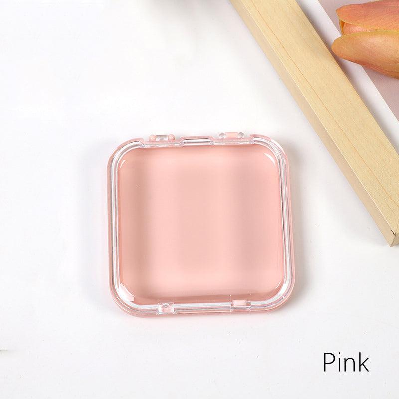 Portable Nail Art Box Storage Case Pink and Clear