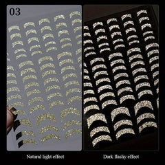Silver Line Nail Decal French Manicure Decoration Stickers
