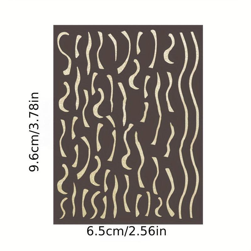 Silver Line Nail Decal French Manicure Decoration Stickers