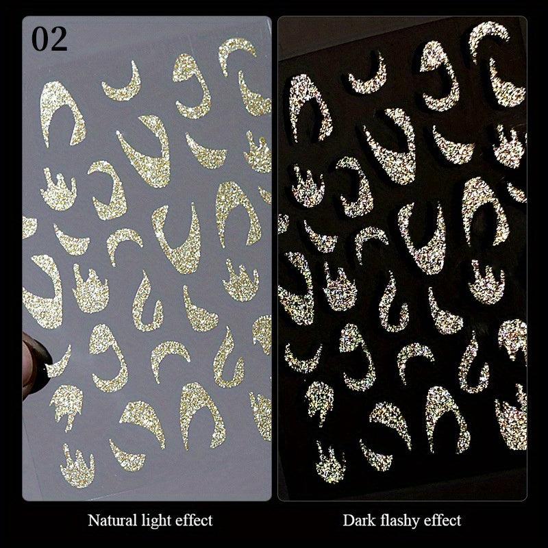 Silver Line Nail Decal French Manicure Decoration Stickers